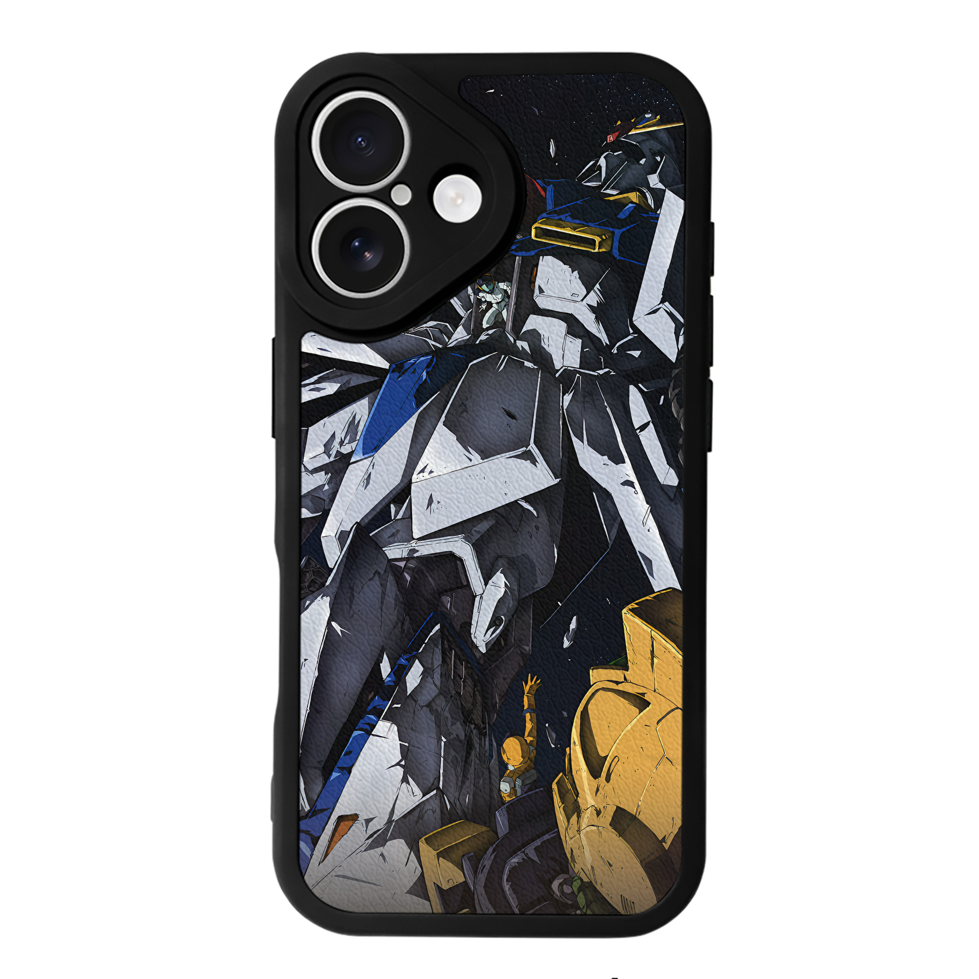 （画像用） 機動戦士ガンダム Mobile Suit Gundam 【iPhone 16シリーズ対応】シリコンスマホケース（レザー調） 材質：シリコン